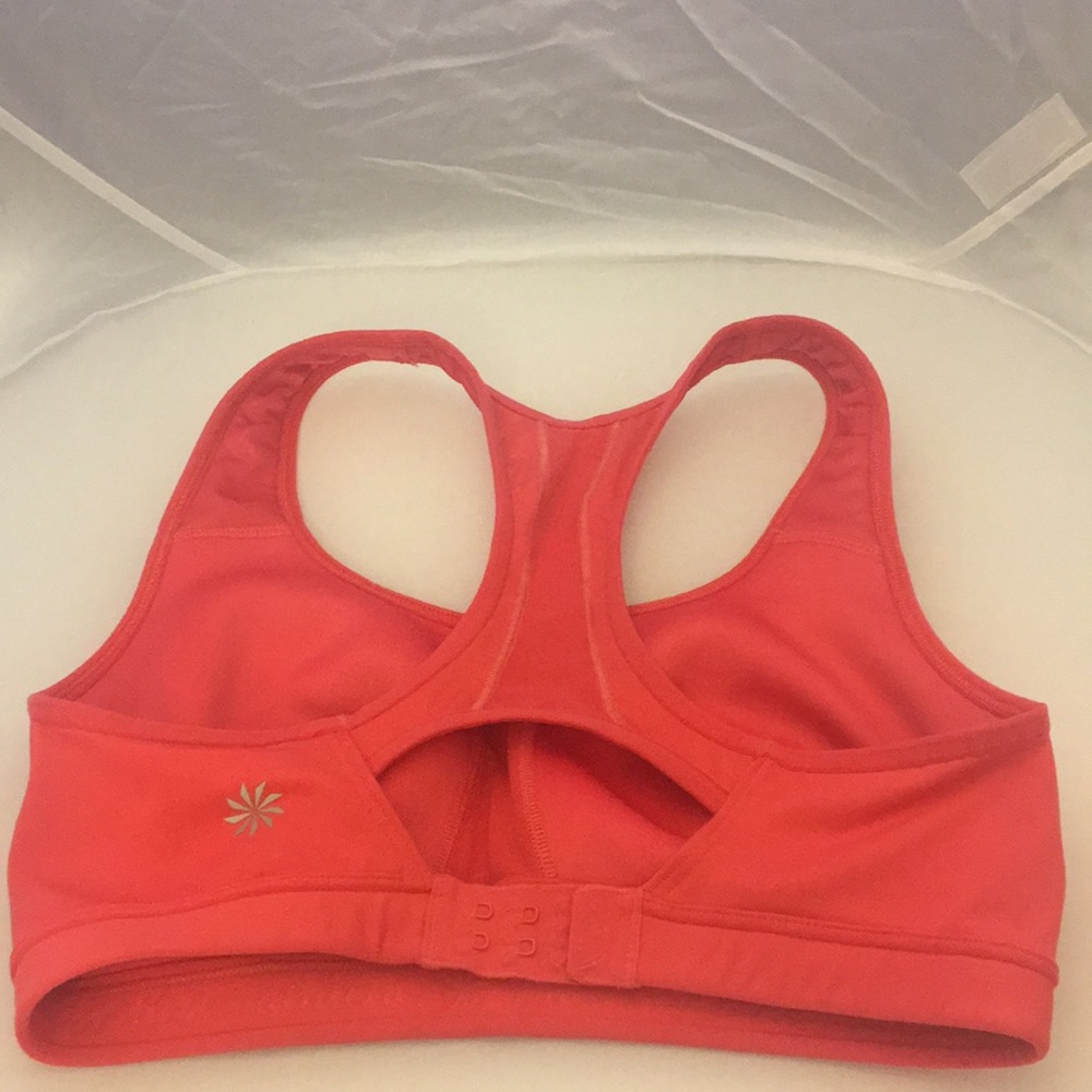 Athleta Peach Sports Bra 34C EUC - Picture 4 of 8